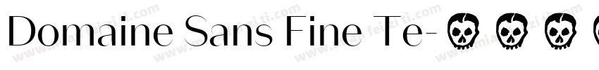 Domaine Sans Fine Te字体转换